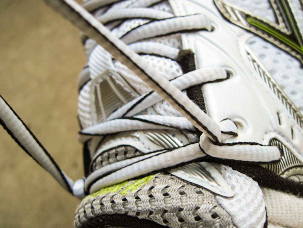Final step on how to tie your running shoe